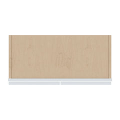 J&K White Shaker S8 Wall Glass Cabinet - 27" W x 36" H (No Glass Insert)