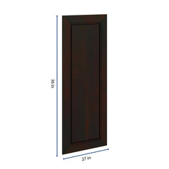 J&K Espresso K8 Dummy Insert Door Panel 13 1/2" W x 36" H