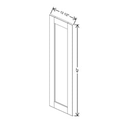 J&K Mahogany J5 Dummy Insert Door Panel 13 1/2" W x 42" H
