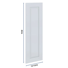 J&K White Shaker S8 Dummy Insert Door Panel 13 1/2" W x 42" H