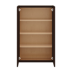 J&K Java Coffee S1 Wall Glass Cabinet - 27" W x 42" H (No Glass Insert)