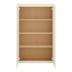 J&K Pearl Glazed H9 Wall Glass Cabinet - 27" W x 42" H (No Glass Insert)