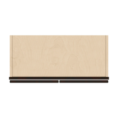 J&K Espresso K8 Wall Glass Cabinet - 27" W x 42" H (No Glass Insert)