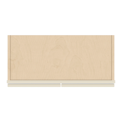 J&K Pearl Glazed H9 Wall Glass Cabinet - 27" W x 42" H (No Glass Insert)