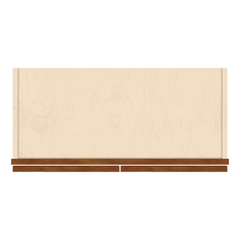 J&K Mocha Glazed K10 Wall Glass Cabinet - 27" W x 42" H (No Glass Insert)