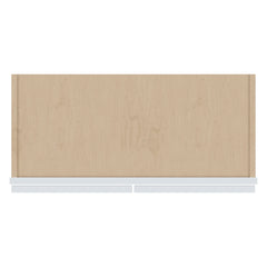 J&K White Shaker S8 Wall Glass Cabinet - 27" W x 42" H (No Glass Insert)