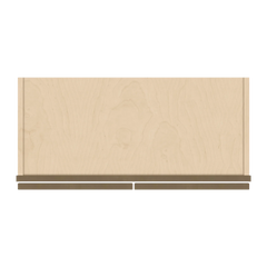J&K Hazel H8 Wall Glass Cabinet - 27" W x 42" H (No Glass Insert)