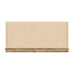 J&K Butterscotch B8 Wall Glass Cabinet - 27" W x 42" H (No Glass Insert)