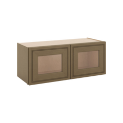 J&K Hazel H8 Wall Glass Cabinet - 30" W x 12" H (No Glass Insert)