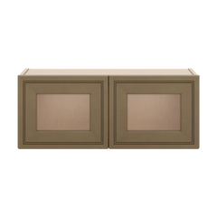 J&K Hazel H8 Wall Glass Cabinet - 30" W x 12" H (No Glass Insert)