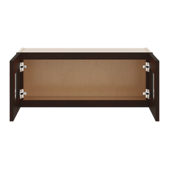 J&K Java Coffee S1 Wall Glass Cabinet - 30" W x 12" H (No Glass Insert)