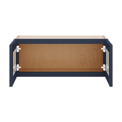 J&K Naval B7 Wall Glass Cabinet - 30" W x 12" H (No Glass Insert)