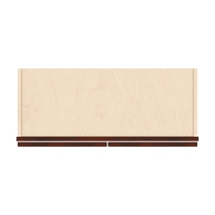 J&K Mahogany J5 Wall Glass Cabinet - 30" W x 12" H (No Glass Insert)