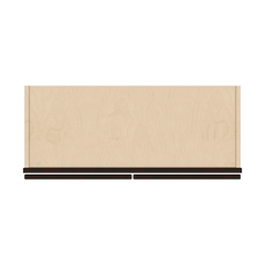 J&K Espresso K8 Wall Glass Cabinet - 30" W x 12" H (No Glass Insert)