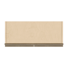J&K Hazel H8 Wall Glass Cabinet - 30" W x 12" H (No Glass Insert)