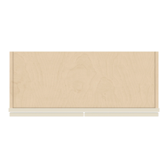 J&K Pearl Glazed H9 Wall Glass Cabinet - 30" W x 12" H (No Glass Insert)