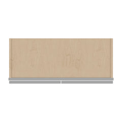 J&K Castle Grey S5 Wall Glass Cabinet - 30" W x 12" H (No Glass Insert)