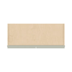 J&K Pebble B6 Wall Glass Cabinet - 30" W x 12" H (No Glass Insert)