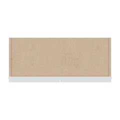J&K White Shaker S8 Wall Glass Cabinet - 30" W x 12" H (No Glass Insert)