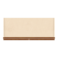 J&K Mocha Glazed K10 Wall Glass Cabinet - 30" W x 12" H (No Glass Insert)