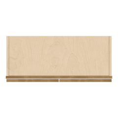 J&K Butterscotch B8 Wall Glass Cabinet - 30" W x 12" H (No Glass Insert)