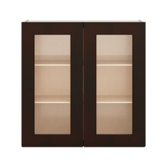 J&K Java Coffee S1 Wall Glass Cabinet - 30" W x 30" H (No Glass Insert)