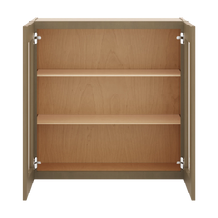 J&K Hazel H8 Wall Glass Cabinet - 30" W x 30" H (No Glass Insert)