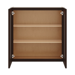 J&K Java Coffee S1 Wall Glass Cabinet - 30" W x 30" H (No Glass Insert)