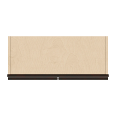 J&K Espresso K8 Wall Glass Cabinet - 30" W x 30" H (No Glass Insert)