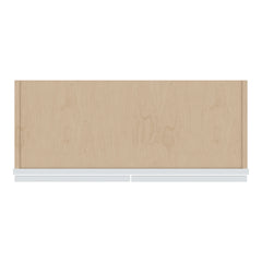 J&K White Shaker S8 Wall Glass Cabinet - 30" W x 30" H (No Glass Insert)