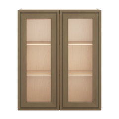 J&K Hazel H8 Wall Glass Cabinet - 30" W x 36" H (No Glass Insert)