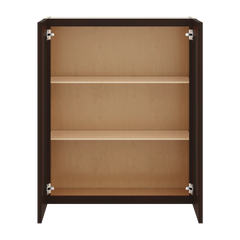 J&K Java Coffee S1 Wall Glass Cabinet - 30" W x 36" H (No Glass Insert)