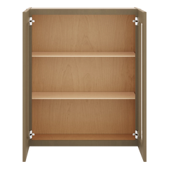 J&K Hazel H8 Wall Glass Cabinet - 30" W x 36" H (No Glass Insert)