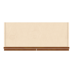 J&K Mocha Glazed K10 Wall Glass Cabinet - 30" W x 36" H (No Glass Insert)
