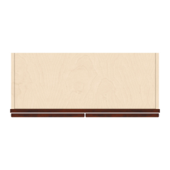 J&K Mahogany J5 Wall Glass Cabinet - 30" W x 36" H (No Glass Insert)