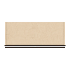 J&K Espresso K8 Wall Glass Cabinet - 30" W x 36" H (No Glass Insert)