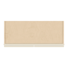 J&K Pearl Glazed H9 Wall Glass Cabinet - 30" W x 36" H (No Glass Insert)