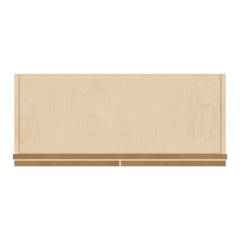 J&K Butterscotch B8 Wall Glass Cabinet - 30" W x 36" H (No Glass Insert)