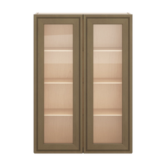 J&K Hazel H8 Wall Glass Cabinet - 30" W x 42" H (No Glass Insert)