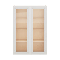 J&K Pure B5 Wall Glass Cabinet - 30" W x 42" H (No Glass Insert)