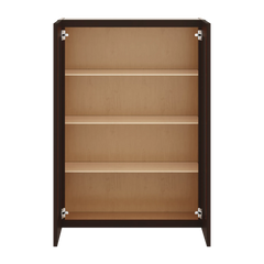 J&K Java Coffee S1 Wall Glass Cabinet - 30" W x 42" H (No Glass Insert)