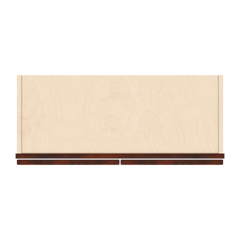 J&K Mahogany J5 Wall Glass Cabinet - 30" W x 42" H (No Glass Insert)