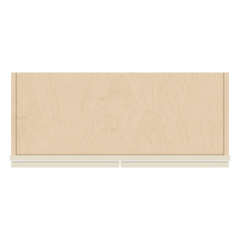 J&K Pearl Glazed H9 Wall Glass Cabinet - 30" W x 42" H (No Glass Insert)