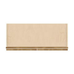 J&K Butterscotch B8 Wall Glass Cabinet - 30" W x 42" H (No Glass Insert)