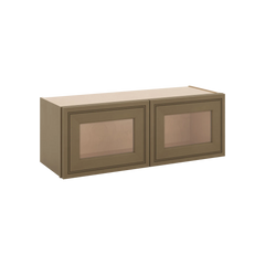 J&K Hazel H8 Wall Glass Cabinet - 33" W x 12" H (No Glass Insert)
