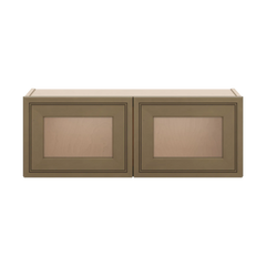 J&K Hazel H8 Wall Glass Cabinet - 33" W x 12" H (No Glass Insert)