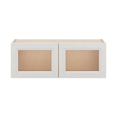 J&K Pure B5 Wall Glass Cabinet - 33" W x 12" H (No Glass Insert)