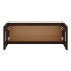 J&K Java Coffee S1 Wall Glass Cabinet - 33" W x 12" H (No Glass Insert)