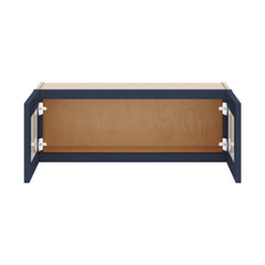 J&K Naval B7 Wall Glass Cabinet - 33" W x 12" H (No Glass Insert)