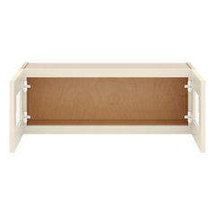 J&K Pearl Glazed H9 Wall Glass Cabinet - 33" W x 12" H (No Glass Insert)